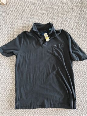 Tommy Bahama Black Polo Shirt with Chest Pocket